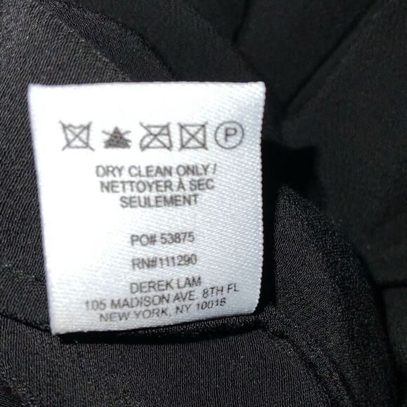 DEREK LAM 10 CROSBY Black Blouse size 4 - Picture 10 of 10